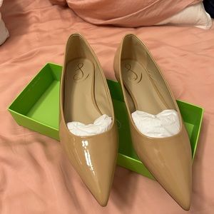 NEW IN BOX Sam Edelman Wanda Golden Sand Patent